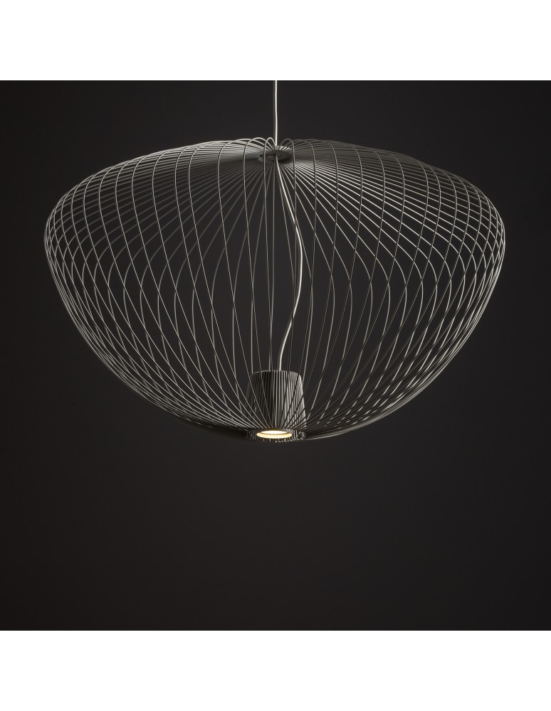 Wire pendant lamps - Nowodvorski PUMPKIN L Ceiling lamps Pendant lamps Max wattage 10W only LED GU10 Grey 11251 - product kolory-swiatla.pl 2