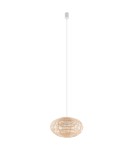 Boho pendant lamps - Nowodvorski RATTAN S Ceiling lamps Pendant lamps Max wattage 25W only LED E27 Natural wood 11153 - product 1