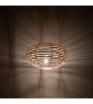 Boho pendant lamps - Nowodvorski RATTAN S Ceiling lamps Pendant lamps Max wattage 25W only LED E27 Natural wood 11153 - product 2