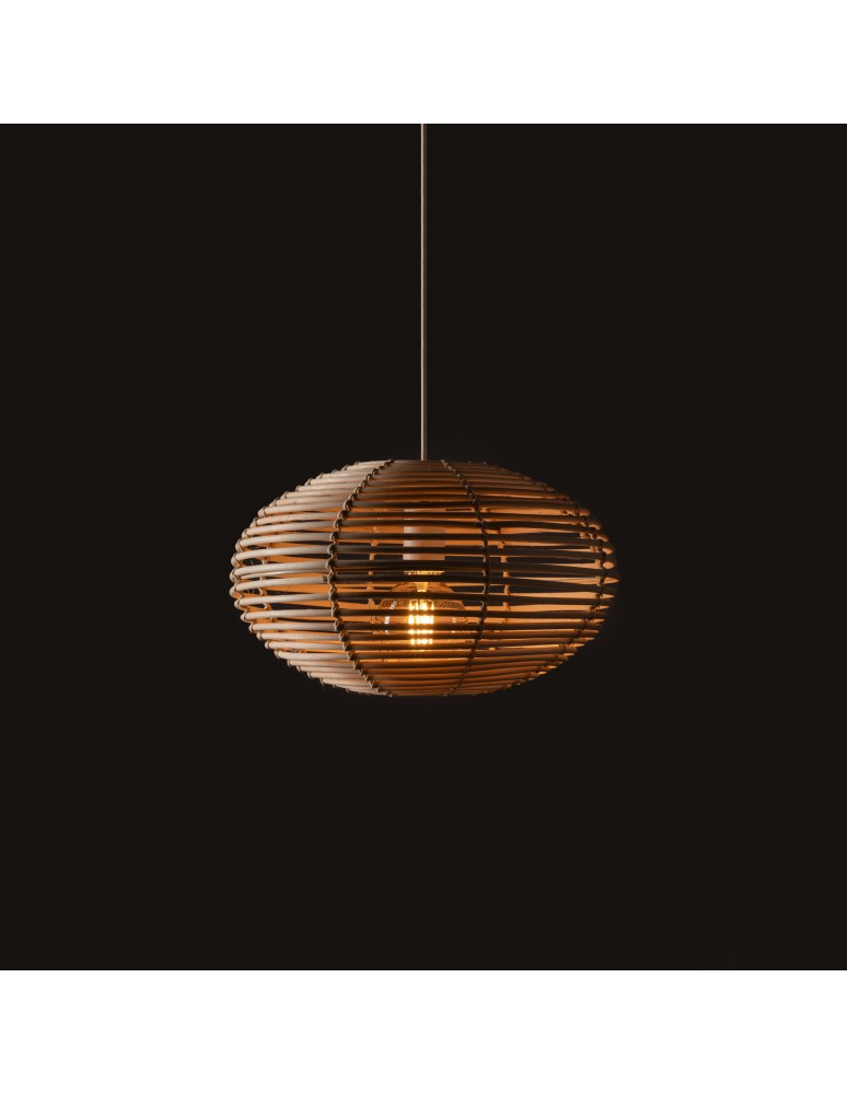 Boho pendant lamps - Nowodvorski RATTAN S Ceiling lamps Pendant lamps Max wattage 25W only LED E27 Natural wood 11153 - product kolory-swiatla.pl 3