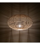 Boho pendant lamps - Nowodvorski RATTAN M Ceiling lamps Pendant lamps Max wattage 25W only LED E27 Natural wood 11154 - product 2