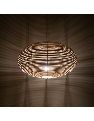 Nowodvorski RATTAN M Ceiling lamps Pendant lamps Max wattage 25W only LED E27 Natural wood 11154 - product 2