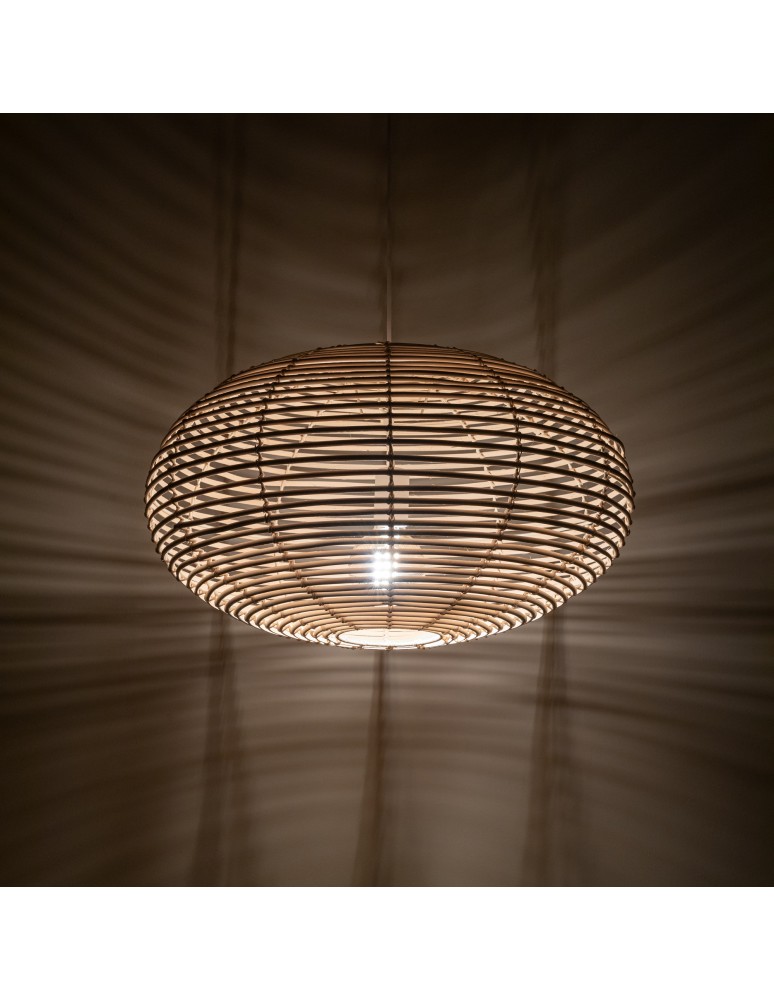 Boho pendant lamps - Nowodvorski RATTAN M Ceiling lamps Pendant lamps Max wattage 25W only LED E27 Natural wood 11154 - product kolory-swiatla.pl 2