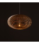 Boho pendant lamps - Nowodvorski RATTAN M Ceiling lamps Pendant lamps Max wattage 25W only LED E27 Natural wood 11154 - product 3