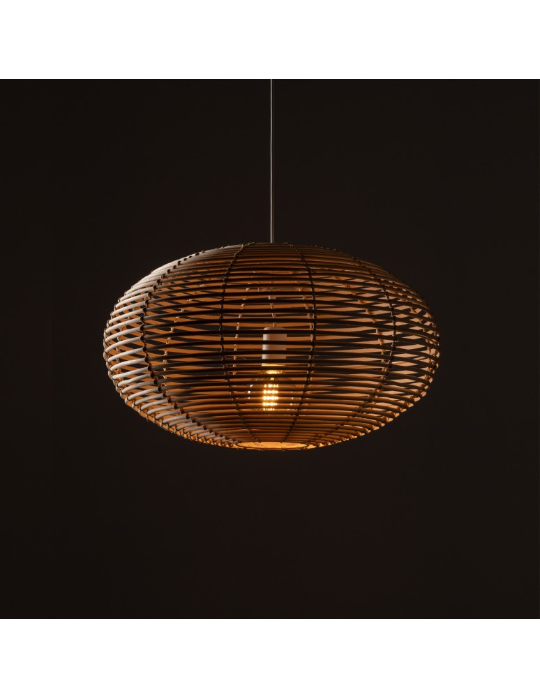 Boho pendant lamps - Nowodvorski RATTAN M Ceiling lamps Pendant lamps Max wattage 25W only LED E27 Natural wood 11154 - product kolory-swiatla.pl 3
