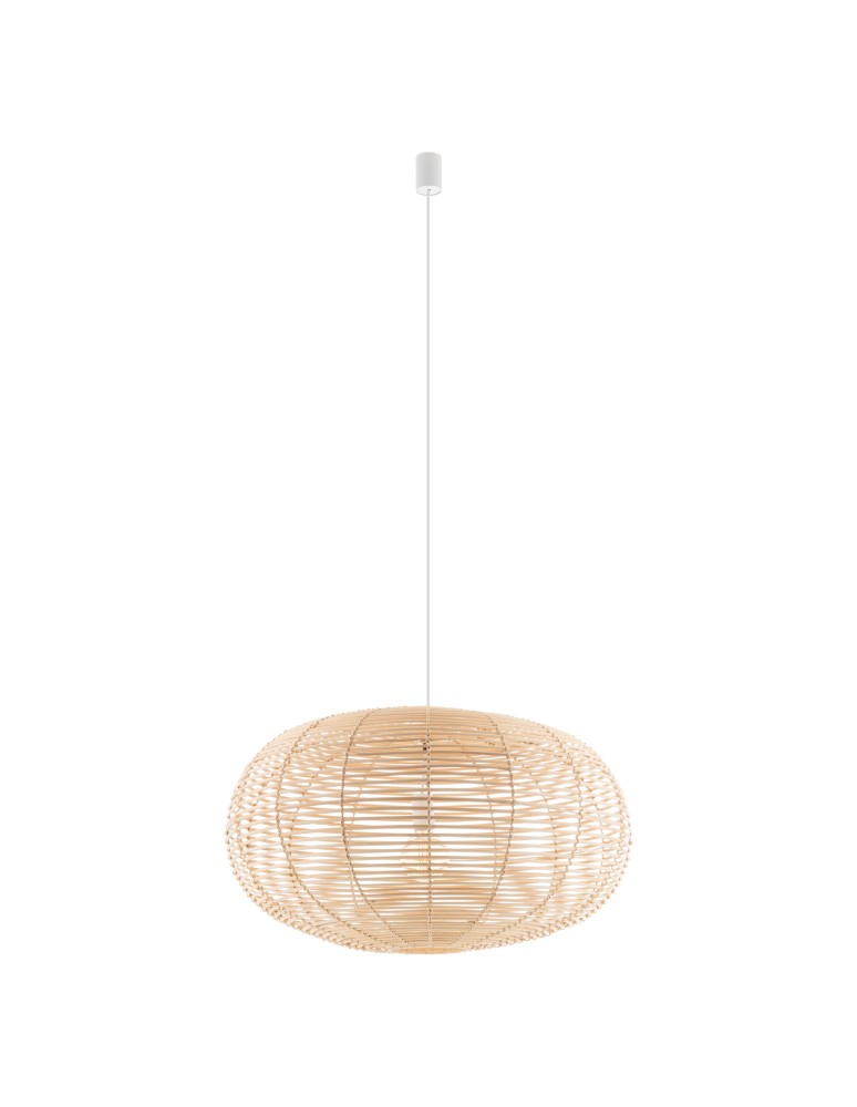 Boho pendant lamps - Nowodvorski RATTAN L Ceiling lamps Pendant lamps Max wattage 25W only LED E27 Natural wood 11155 - product kolory-swiatla.pl 1