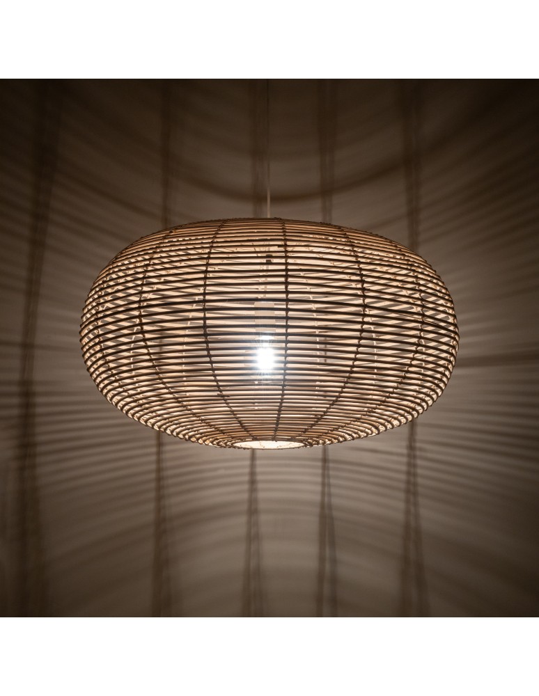 Boho pendant lamps - Nowodvorski RATTAN L Ceiling lamps Pendant lamps Max wattage 25W only LED E27 Natural wood 11155 - product kolory-swiatla.pl 2