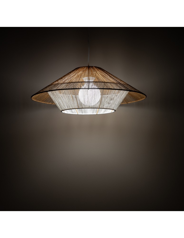 Boho pendant lamps - Nowodvorski JAPANDI S Ceiling lamps Pendant lamps Max wattage 25W only LED E27 Natural wood 11156 - product kolory-swiatla.pl 2
