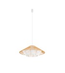 Boho pendant lamps - Nowodvorski JAPANDI M Ceiling lamps Pendant lamps Max wattage 25W only LED E27 Natural wood 11157 - product 1