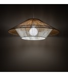 Boho pendant lamps - Nowodvorski JAPANDI M Ceiling lamps Pendant lamps Max wattage 25W only LED E27 Natural wood 11157 - product 2