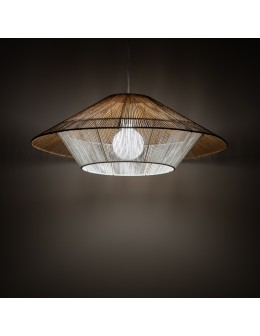 Nowodvorski JAPANDI M   Lampy sufitowe  Lampy wiszące  Max moc 25W only LED E27 Naturalne drewno 11157 - produkt 2