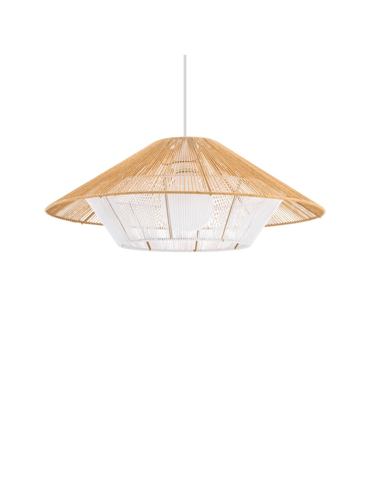 Boho pendant lamps - Nowodvorski JAPANDI M Ceiling lamps Pendant lamps Max wattage 25W only LED E27 Natural wood 11157 - product kolory-swiatla.pl 3