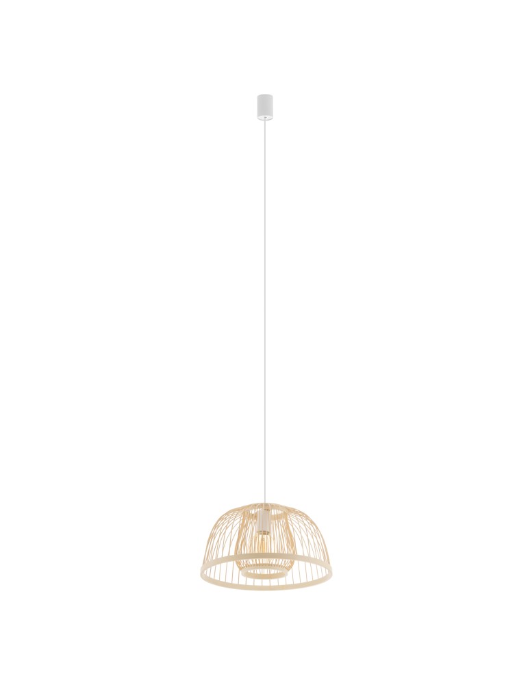Boho pendant lamps - Nowodvorski KRABI Ceiling lamps Pendant lamps Max wattage 25W only LED E27 Natural wood 11158 - product kolory-swiatla.pl 1