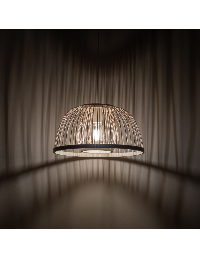 Boho pendant lamps - Nowodvorski KRABI Ceiling lamps Pendant lamps Max wattage 25W only LED E27 Natural wood 11158 - product kolory-swiatla.pl 2