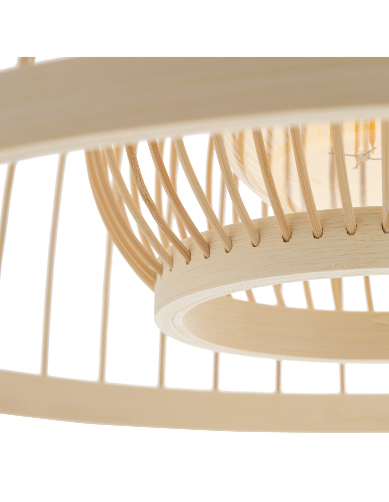 Boho pendant lamps - Nowodvorski KRABI Ceiling lamps Pendant lamps Max wattage 25W only LED E27 Natural wood 11158 - product kolory-swiatla.pl 6