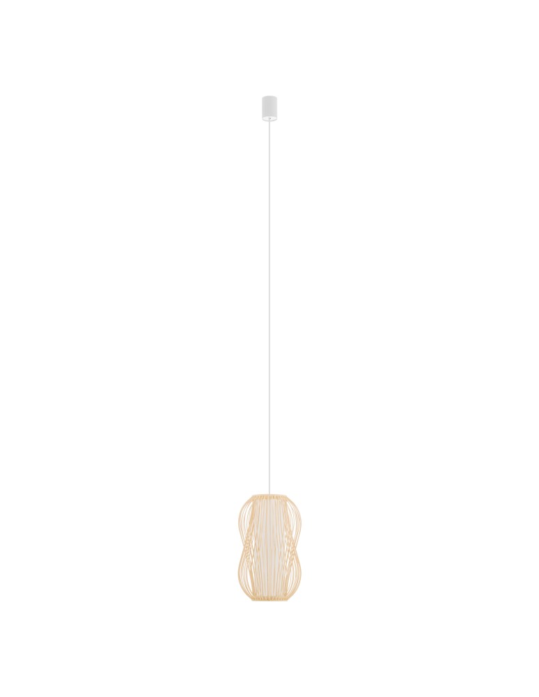Boho pendant lamps - Nowodvorski PUKET S Ceiling lamps Pendant lamps Max wattage 25W only LED E27 Natural wood 11160 - product kolory-swiatla.pl 1