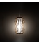 Boho pendant lamps - Nowodvorski PUKET S Ceiling lamps Pendant lamps Max wattage 25W only LED E27 Natural wood 11160 - product 2