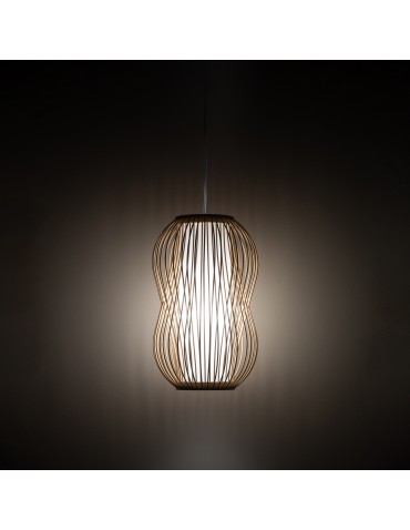 Nowodvorski PUKET S Ceiling lamps Pendant lamps Max wattage 25W only LED E27 Natural wood 11160 - product 2