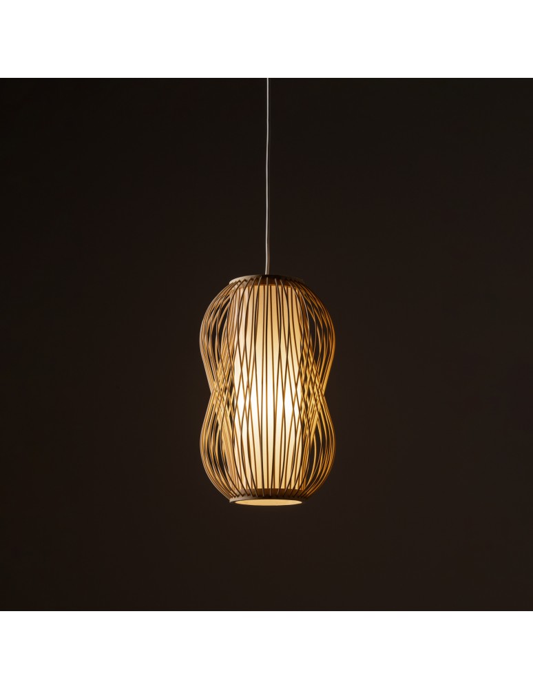 Boho pendant lamps - Nowodvorski PUKET S Ceiling lamps Pendant lamps Max wattage 25W only LED E27 Natural wood 11160 - product kolory-swiatla.pl 3