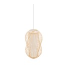 Boho pendant lamps - Nowodvorski PUKET S Ceiling lamps Pendant lamps Max wattage 25W only LED E27 Natural wood 11160 - product 4