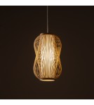 Boho pendant lamps - Nowodvorski PUKET M Ceiling lamps Pendant lamps Max wattage 25W only LED E27 Natural wood 11161 - product 3