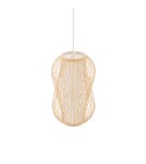 Boho pendant lamps - Nowodvorski PUKET M Ceiling lamps Pendant lamps Max wattage 25W only LED E27 Natural wood 11161 - product 4