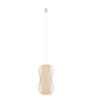 Boho pendant lamps - Nowodvorski PUKET L Ceiling lamps Pendant lamps Max wattage 25W only LED E27 Natural wood 11162 - product 1