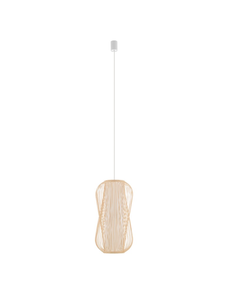 Boho pendant lamps - Nowodvorski PUKET L Ceiling lamps Pendant lamps Max wattage 25W only LED E27 Natural wood 11162 - product kolory-swiatla.pl 1