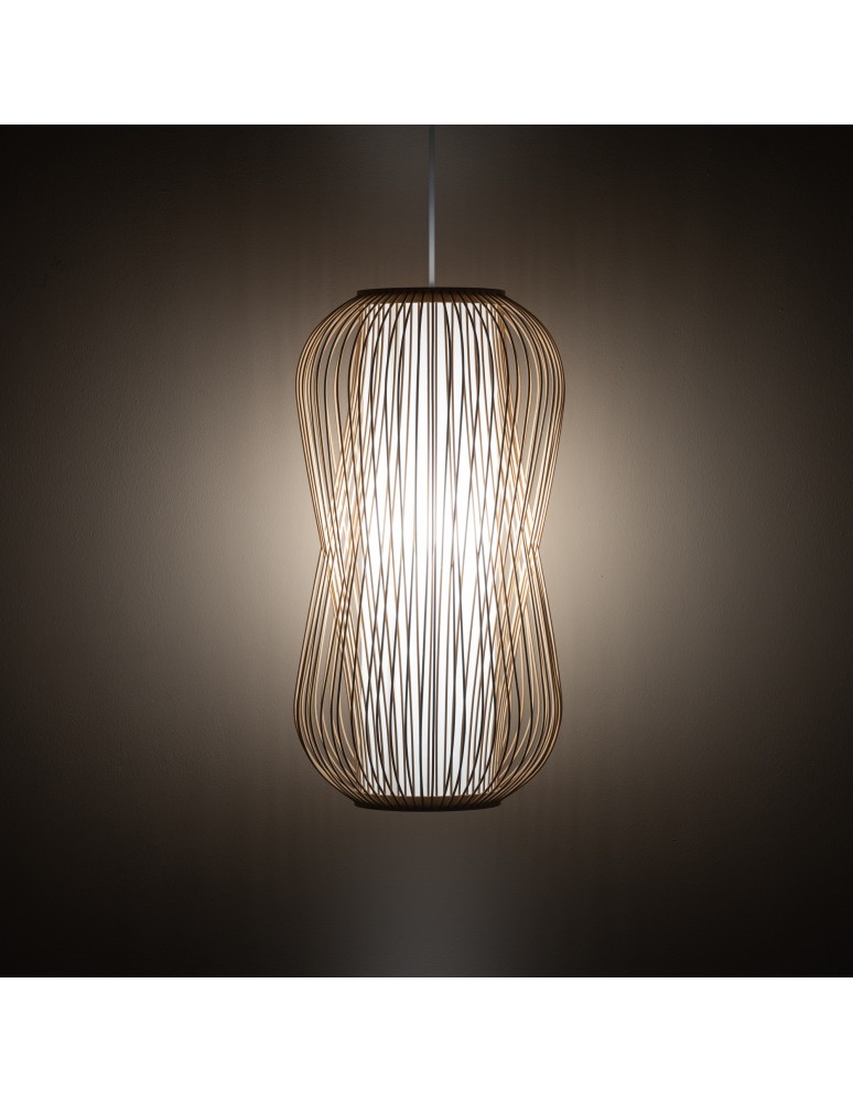 Boho pendant lamps - Nowodvorski PUKET L Ceiling lamps Pendant lamps Max wattage 25W only LED E27 Natural wood 11162 - product kolory-swiatla.pl 2