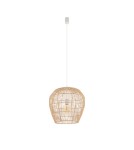 Boho pendant lamps - Nowodvorski HAITI S Ceiling lamps Pendant lamps Max wattage 25W only LED E27 Natural wood 11163 - product 1