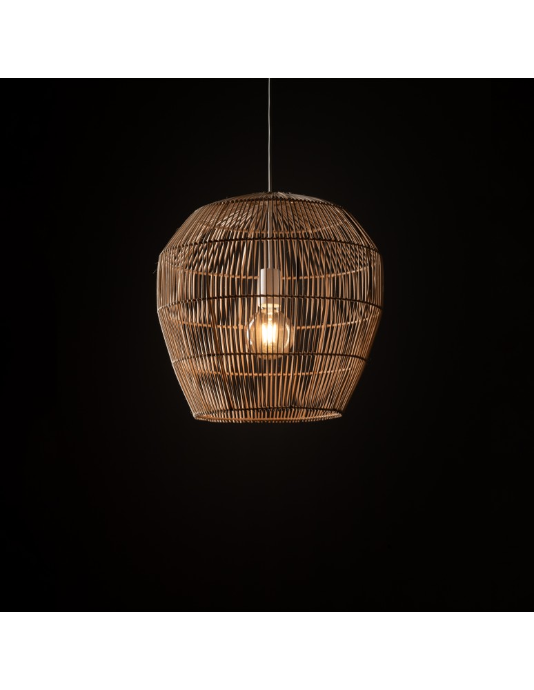 Boho pendant lamps - Nowodvorski HAITI S Ceiling lamps Pendant lamps Max wattage 25W only LED E27 Natural wood 11163 - product kolory-swiatla.pl 2