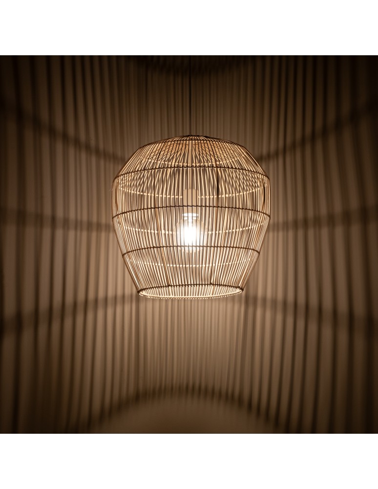 Boho pendant lamps - Nowodvorski HAITI S Ceiling lamps Pendant lamps Max wattage 25W only LED E27 Natural wood 11163 - product kolory-swiatla.pl 3