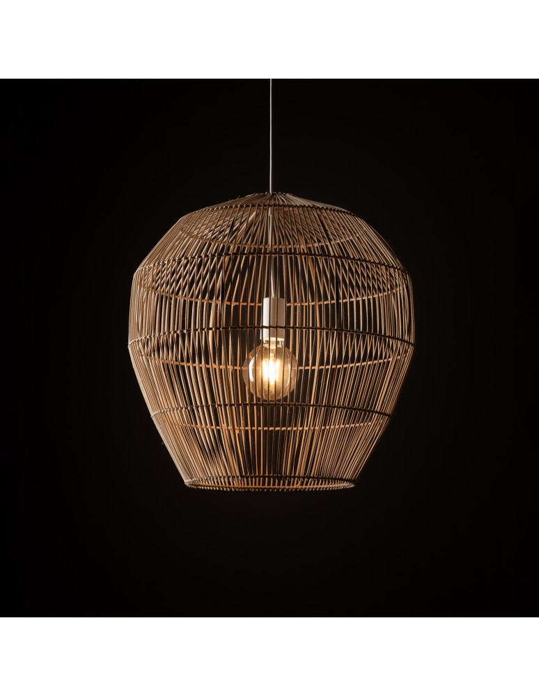 Boho pendant lamps - Nowodvorski HAITI M Ceiling lamps Pendant lamps Max wattage 25W only LED E27 Natural wood 11164 - product kolory-swiatla.pl 2