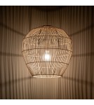 Boho pendant lamps - Nowodvorski HAITI M Ceiling lamps Pendant lamps Max wattage 25W only LED E27 Natural wood 11164 - product 3