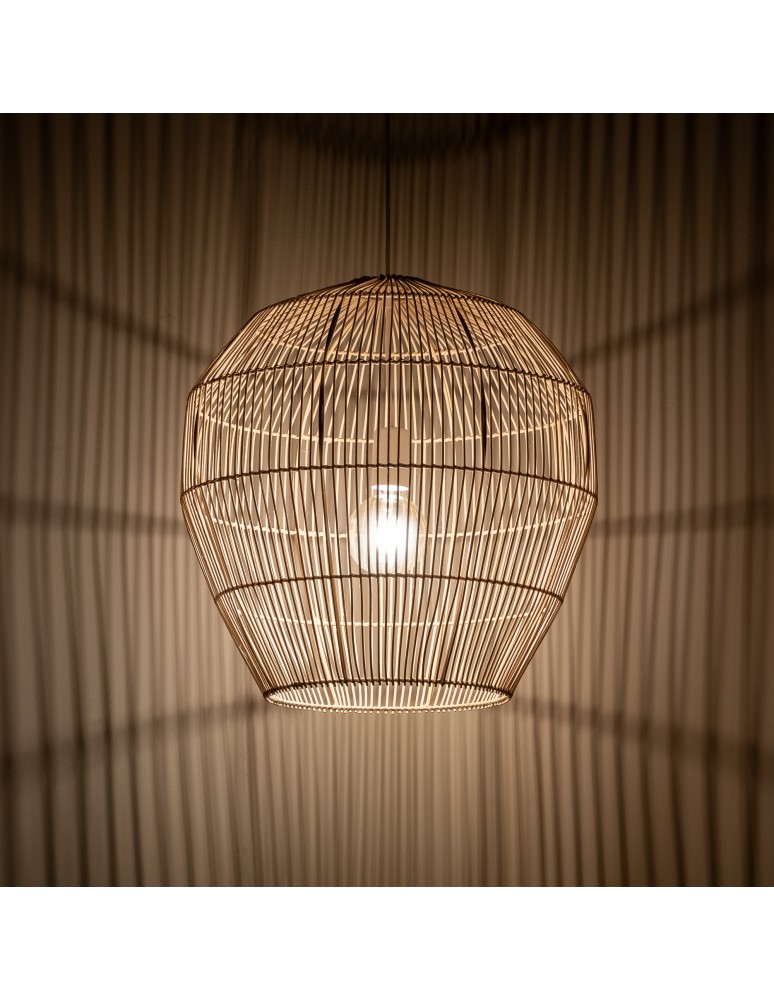 Boho pendant lamps - Nowodvorski HAITI M Ceiling lamps Pendant lamps Max wattage 25W only LED E27 Natural wood 11164 - product kolory-swiatla.pl 3