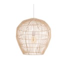 Boho pendant lamps - Nowodvorski HAITI M Ceiling lamps Pendant lamps Max wattage 25W only LED E27 Natural wood 11164 - product 4