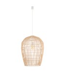 Boho pendant lamps - Nowodvorski HAITI L Ceiling lamps Pendant lamps Max wattage 25W only LED E27 Natural wood 11165 - product 1