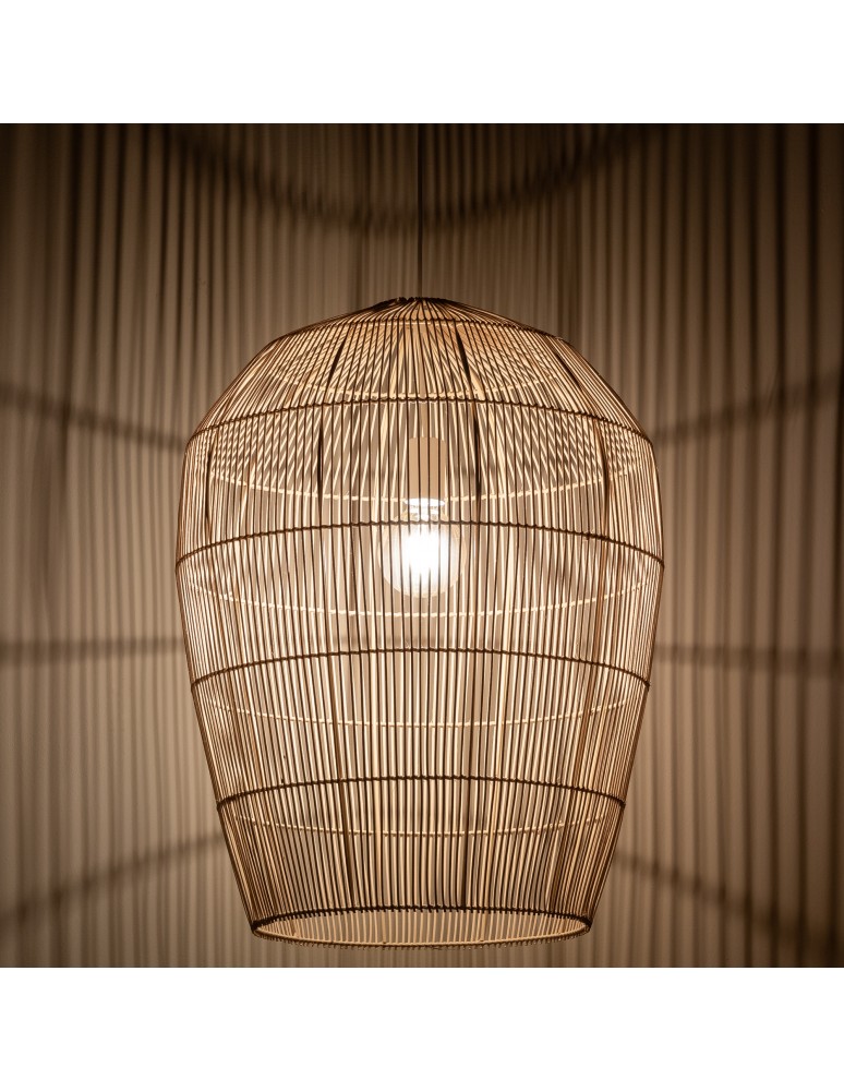 Boho pendant lamps - Nowodvorski HAITI L Ceiling lamps Pendant lamps Max wattage 25W only LED E27 Natural wood 11165 - product kolory-swiatla.pl 3
