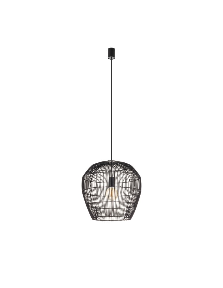 Boho pendant lamps - Nowodvorski HAITI S Ceiling lamps Pendant lamps Max wattage 25W only LED E27 Black 11166 - product kolory-swiatla.pl 1