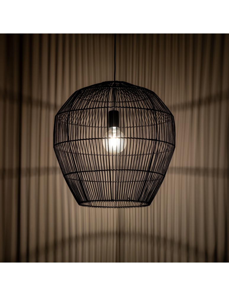 Boho pendant lamps - Nowodvorski HAITI M Ceiling lamps Pendant lamps Max wattage 25W only LED E27 Black 11167 - product kolory-swiatla.pl 3