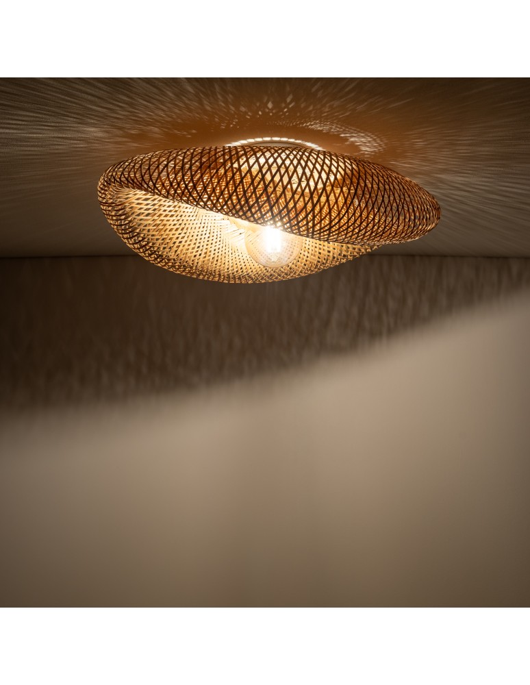 Boho ceiling lamps - Nowodvorski HAVANA M Ceiling Lamps Max power 25W only LED E27 Natural wood 11171 - product kolory-swiatla.pl 2