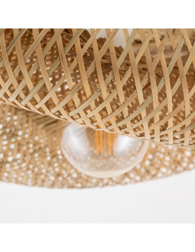 Boho ceiling lamps - Nowodvorski HAVANA M Ceiling Lamps Max power 25W only LED E27 Natural wood 11171 - product kolory-swiatla.pl 6