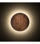 Designer wall lamps - Nowodvorski RING TIMBER LED S Wall Sockets Max power 7W LED 3000K Dark wood 11288. - product 2