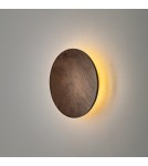 Designer wall lamps - Nowodvorski RING TIMBER LED S Wall Sockets Max power 7W LED 3000K Dark wood 11288. - product 4