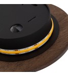 Designer wall lamps - Nowodvorski RING TIMBER LED S Wall Sockets Max power 7W LED 3000K Dark wood 11288. - product 6