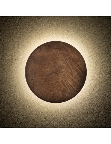 Nowodvorski RING TIMBER LED M Wall Mounted Max power 10W LED 3000K Dark wood 11290. - product 2
