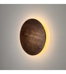 Designer wall lamps - Nowodvorski RING TIMBER LED M Wall Mounted Max power 10W LED 3000K Dark wood 11290. - product 4