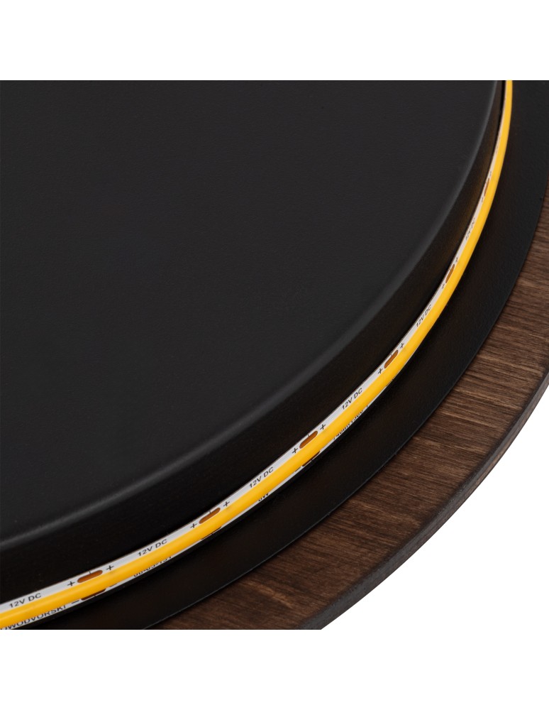 Designer wall lamps - Nowodvorski RING TIMBER LED M Wall Mounted Max power 10W LED 3000K Dark wood 11290. - product kolory-swiatla.pl 6