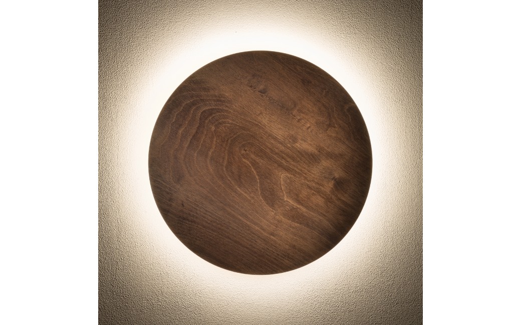 Nowodvorski RING TIMBER LED L Lampy ścienne Kinkiet Max moc 13W LED 3000K Ciemne drewno 11291