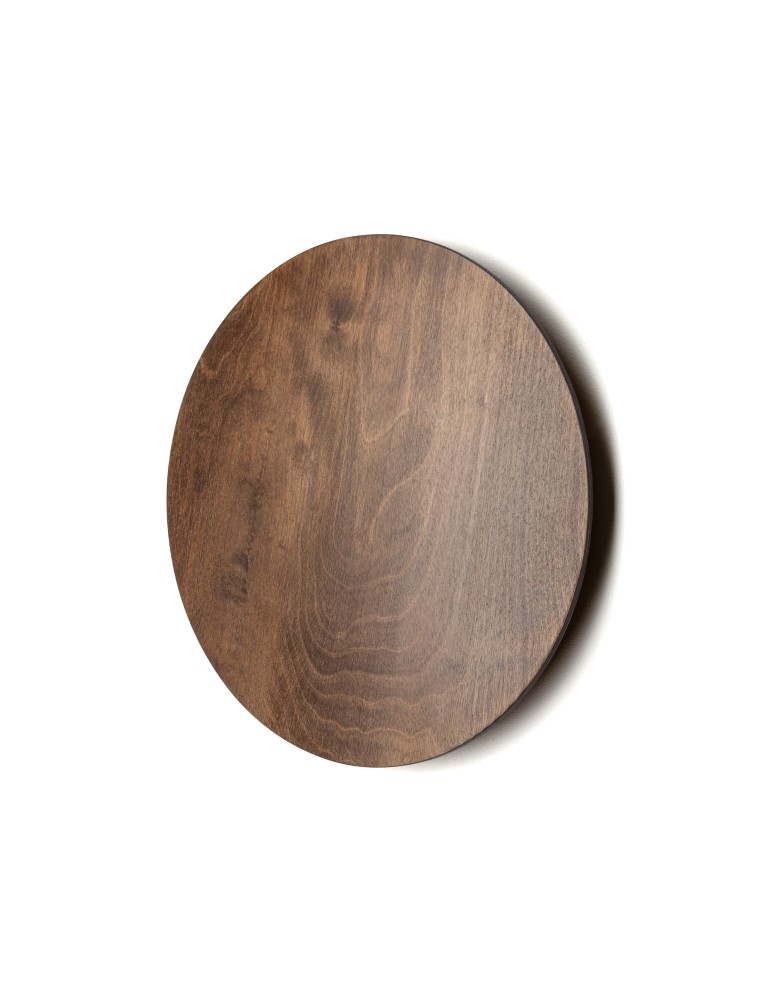 Designer wall lamps - Nowodvorski RING TIMBER LED L Wall lamp Max power 13W LED 3000K Dark wood 11291 - product kolory-swiatla.pl 3